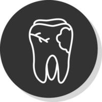 caries vector icono diseño