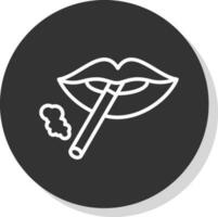 diseño de icono de vector de labios