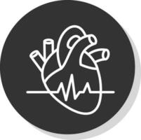 Heart rate Vector Icon Design