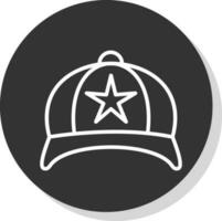 diseño de icono de vector de sombrero