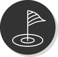 Minigolf Vector Icon Design