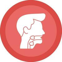 Throat cancer Vector Icon Design