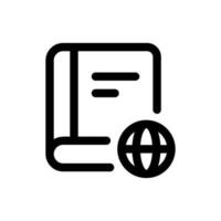 Simple Encyclopedia icon. The icon can be used for websites, print templates, presentation templates, illustrations, etc vector