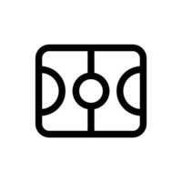 Simple Basketball Court icon. The icon can be used for websites, print templates, presentation templates, illustrations, etc vector