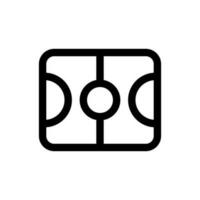 Simple Basketball Court icon. The icon can be used for websites, print templates, presentation templates, illustrations, etc vector