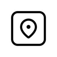 Simple Location icon. The icon can be used for websites, print templates, presentation templates, illustrations, etc vector