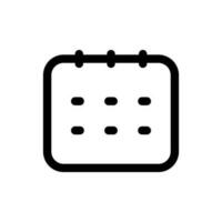 Simple Calendar icon. The icon can be used for websites, print templates, presentation templates, illustrations, etc vector