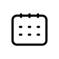 Simple Calendar icon. The icon can be used for websites, print templates, presentation templates, illustrations, etc vector