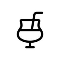 sencillo cóctel icono. el icono lata ser usado para sitios web, impresión plantillas, presentación plantillas, ilustraciones, etc vector