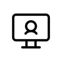 Simple Online Class icon. The icon can be used for websites, print templates, presentation templates, illustrations, etc vector