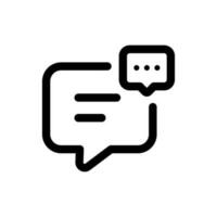 Simple Discussion icon. The icon can be used for websites, print templates, presentation templates, illustrations, etc vector