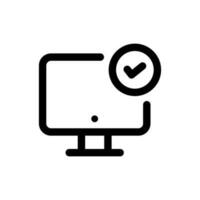 Simple Online Test icon. The icon can be used for websites, print templates, presentation templates, illustrations, etc vector