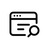 Simple Search icon. The icon can be used for websites, print templates, presentation templates, illustrations, etc vector