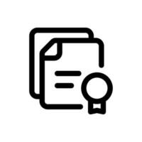 Simple Certificate icon. The icon can be used for websites, print templates, presentation templates, illustrations, etc vector