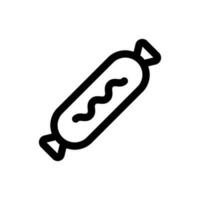 Simple Sausage icon. The icon can be used for websites, print templates, presentation templates, illustrations, etc vector