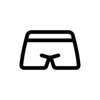 Simple Shorts icon. The icon can be used for websites, print templates, presentation templates, illustrations, etc vector