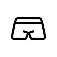 Simple Shorts icon. The icon can be used for websites, print templates, presentation templates, illustrations, etc vector