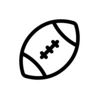 Simple American Football icon. The icon can be used for websites, print templates, presentation templates, illustrations, etc vector