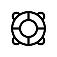 Simple Lifebuoy icon. The icon can be used for websites, print templates, presentation templates, illustrations, etc vector