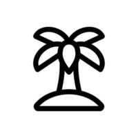 Simple Island icon. The icon can be used for websites, print templates, presentation templates, illustrations, etc vector