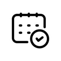 Simple Appointment icon. The icon can be used for websites, print templates, presentation templates, illustrations, etc vector