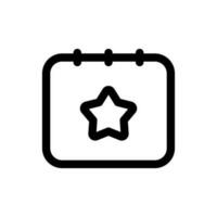 Simple Favorite Date icon. The icon can be used for websites, print templates, presentation templates, illustrations, etc vector