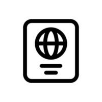Simple Passport icon. The icon can be used for websites, print templates, presentation templates, illustrations, etc vector