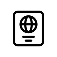 Simple Passport icon. The icon can be used for websites, print templates, presentation templates, illustrations, etc vector