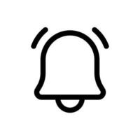 Simple Bell icon. The icon can be used for websites, print templates, presentation templates, illustrations, etc vector