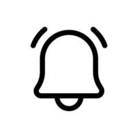 Simple Bell icon. The icon can be used for websites, print templates, presentation templates, illustrations, etc vector