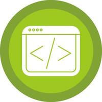 Web coding Vector Icon Design