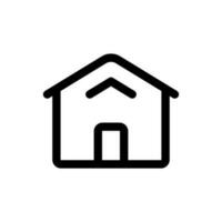 Simple Home icon. The icon can be used for websites, print templates, presentation templates, illustrations, etc vector