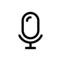 Simple Microphone icon. The icon can be used for websites, print templates, presentation templates, illustrations, etc vector