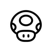 Simple Mushroom icon. The icon can be used for websites, print templates, presentation templates, illustrations, etc vector