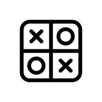 Simple Tic Tac Toe icon. The icon can be used for websites, print templates, presentation templates, illustrations, etc vector