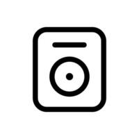 Simple Speaker icon. The icon can be used for websites, print templates, presentation templates, illustrations, etc vector