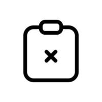 Simple Clipboard icon. The icon can be used for websites, print templates, presentation templates, illustrations, etc vector