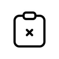 Simple Clipboard icon. The icon can be used for websites, print templates, presentation templates, illustrations, etc vector