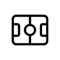 Simple Soccer Field icon. The icon can be used for websites, print templates, presentation templates, illustrations, etc vector