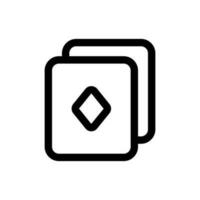 Simple Poker Cards icon. The icon can be used for websites, print templates, presentation templates, illustrations, etc vector