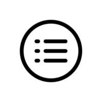 Simple Menu icon. The icon can be used for websites, print templates, presentation templates, illustrations, etc vector