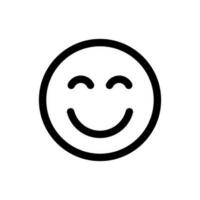 Simple Emoticon icon. The icon can be used for websites, print templates, presentation templates, illustrations, etc vector
