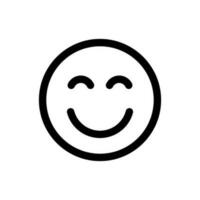 Simple Emoticon icon. The icon can be used for websites, print templates, presentation templates, illustrations, etc vector