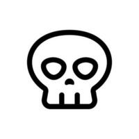 Simple Skull icon. The icon can be used for websites, print templates, presentation templates, illustrations, etc vector