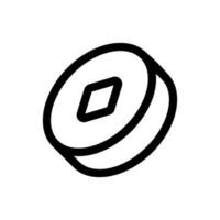 Simple Coin icon. The icon can be used for websites, print templates, presentation templates, illustrations, etc vector