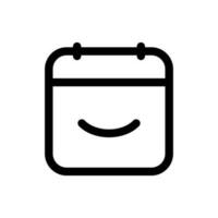 Simple Calendar icon. The icon can be used for websites, print templates, presentation templates, illustrations, etc vector