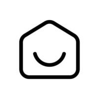 Simple Home icon. The icon can be used for websites, print templates, presentation templates, illustrations, etc vector