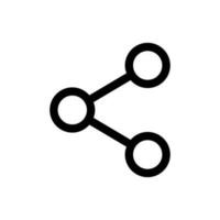 Simple Share icon. The icon can be used for websites, print templates, presentation templates, illustrations, etc vector