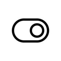 Simple Switch icon. The icon can be used for websites, print templates, presentation templates, illustrations, etc vector