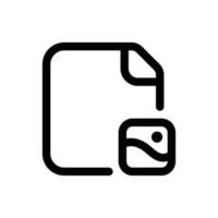 Simple Image File icon. The icon can be used for websites, print templates, presentation templates, illustrations, etc vector